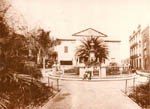 Plaza de Cairasco con el Teatro que lleva su nombre (Gabinete Literario), Las Palmas de Gran Canaria, 1898 